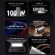 Повербанк 50000 мА·ч для ноутбука, Powerbank PD 100W, портативная зарядная станция, LED-дисплей, фонарик, Type-C - изображение 4