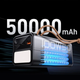 Повербанк 50000 мА·ч для ноутбука, Powerbank PD 100W, портативная зарядная станция, LED-дисплей, фонарик, Type-C - изображение 6