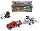 Auto Kids Globe z przyczepą i koparką HKG086 (5902447010794) - obraz 2