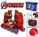 Дитячі розсувні ролики 35-38 з комплектом захисту та шоломом Marvel Iron Man червоні - зображення 2
