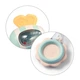 Игрушка погремушка с грызунком для младенцев Babyono Пчелка 3м+ 6х14 см мятная 1591 - изображение 3