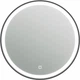 Зеркало Juventa Faro 80 Round в черной раме с LED-подсветкой и сенсором (FrMR-80 черное) - изображение 2