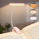 Настольная лампа для чтения аккумуляторная Gritin 19 LED гибкая 1200 mAh до 80 ч работы (G1321) Pink - изображение 1