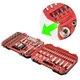 Набір інструментів 1/2" & 1/4" 110од (ET-6108SP) INTERTOOL ET-9108 - зображення 13