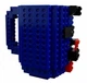 Оригінальний кухоль-конструктор Build-On Brick Mug 350 мл для напоїв креативний подарунок Синій - зображення 1