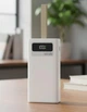 Портативний повербанк Power Bank Fast Charge 40000 mAh із вбудованими кабелями Білий - зображення 9