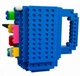 Оригінальна кружка-конструктор Build-On Brick Mug 350 мл для напоїв креативний подарунок Блакитний - зображення 2