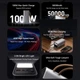 Повербанк 50000 мА·ч для ноутбука, Powerbank PD 100W, портативная зарядная станция, LED-дисплей, фонарик, Type-C - изображение 5