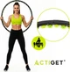 Hula-hop Actiget z wypustkami masującymi 88 cm Czarno-zielony ACT0135 (5908455309578) - obraz 10