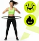 Hula-hop Actiget z wypustkami masującymi 88 cm Czarno-zielony ACT0135 (5908455309578) - obraz 11