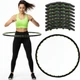 Hula-hop Actiget z wypustkami masującymi 88 cm Czarno-zielony ACT0135 (5908455309578) - obraz 13