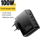 Зарядное устройство 4 in 1 Essager ES-CD37 GAN 100 Вт, USB-C, защита USB-A, для iPhone 17, 16, 15, ноутбуков и Mac Black - изображение 2