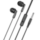 Провідні навушники гарнітура Hi-Fi Hoco M121 Bright Universal з мікрофоном (3.5mm) 1.2 м Чорні - зображення 1
