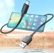 Кабель для павербанка HOCO X96 USB-A - Type-C 27W 0.25 м Черный - изображение 5