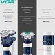 Мужская аккумуляторная электробритва VGR V-328 для влажного и сухого бритья с тремя плавающими головками IPX7 - изображение 8