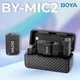 Петличний мікрофон BOYA MIC 2-02 Type-C/Lightning/TRS з AI шумоподавленням і зарядним кейсом для iPhone, Android, відеокамер - зображення 4