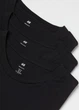 Футболка (набір 3 од.) H&M 10479 Чорний XXL - изображение 2
