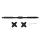 Турнік розсувний Cornix Pro+ 105-150 см XR-0288 Black/Red - зображення 2