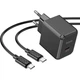 Зарядний пристрій HOCO CS13A Ocean USB-C PD20W + cable USB-C to USB-C Black (6942007603843) - зображення 1