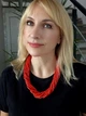 Намисто JN Handicraft з пресованих коралів етнічне (№31-1) - изображение 1
