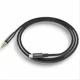 Кабель HOCO UPA19, mini-jack 3,5 мм / Type-C, довжиною 1 м, нейлонова оплітка + TPE, чорний - зображення 1