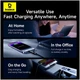 Кабель Baseus текстильний 20W для iPhone та USB-C чорний - зображення 10