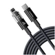 Кабель Baseus текстильна оплетка 20W для iPhone та Type-C чорний 2м - зображення 1