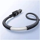Кабель Baseus текстильна оплетка 20W для iPhone та Type-C чорний 2м - зображення 5