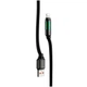Кабель Hoco U136 Lightning 1.2м силіконовий з підсвічуванням 2.4A чорний для iPhone - зображення 7