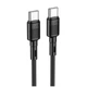 Кабель Hoco X83 Type-C 60W для пристроїв із Type-C чорний - зображення 6