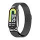 Ремінець Нержавіюча сталь Магнітний для Mi Band 8/9/10 Сірий - зображення 3