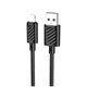 Кабель Hoco X88 Lightning 2.4A з пластиковим обплетенням для iPhone чорний - зображення 4