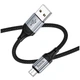 Кабель Hoco X102 текстильна оплетка Micro USB чорний 1.3 м - зображення 4