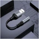 Адаптер Hoco LS36 USB к 3.5mm черный внешний звуковой кардридер - изображение 9
