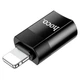 Адаптер Hoco UA17 Lightning Male to Type-C Female USB 2.0 Черный - изображение 6