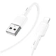 Кабель Hoco X83 Lightning 2.4A с пластиковая оплётка для iPhone Белый - изображение 1