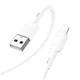 Кабель Hoco X83 Lightning 2.4A с пластиковая оплётка для iPhone Белый - изображение 3