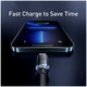 Кабель Baseus Crystal Shine 2м Lightning 2.4A для iPhone Чорний - зображення 7