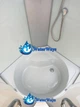 Душевой бокс Ko&Po 6021 F 80x80х195 см без крыши глубокий поддон с сиденьем матовое стекло раздвижные двери - изображение 3