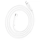Кабель Hoco X93 Lightning 1м 20W пластиковая оплётка белый - изображение 6