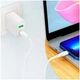 Кабель Hoco X93 Lightning 1м 20W пластиковая оплётка белый - изображение 7