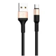 Кабель Hoco X26 Micro USB черный с золотым для быстрой зарядки и передачи данных - изображение 3