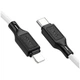Кабель Hoco X90 силиконовый PD зарядный и дата-кабель Type-C/Lightning для iPhone белый 1.6м 2.4A - изображение 6