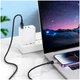 Кабель Hoco U129 прозорий Lightning 1.2м текстильна обплетення для iPhone чорний - зображення 8