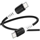 Кабель Hoco X82 силиконовый Type-C to Type-C 60W черный - изображение 1