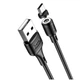 Кабель Hoco X52 Sereno магнітний Micro USB 2.4A силікон чорний - зображення 1