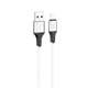 Кабель Hoco X86 силиконовый Lightning 2.4A для iPhone Белый - изображение 1