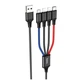 Кабель Hoco X76 4 в 1 черный для iPhone и Android с поддержкой быстрой зарядки Type-C Micro USB - изображение 10