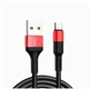 Кабель Hoco X26 Micro USB 6.2 для зарядки и передачи данных черный с красным - изображение 6