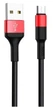 Кабель Hoco X26 Micro USB 6.2 для зарядки и передачи данных черный с красным - изображение 8